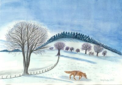 LONELY FOX LONELY FOX in the Snow
