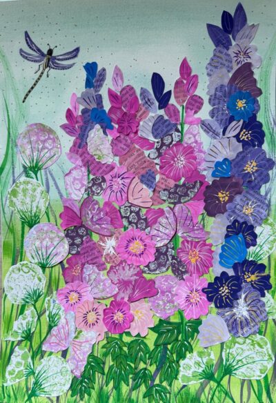 HOLLYHOCK COLLAGE Hollyhock Collage